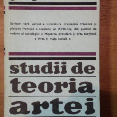 STUDII DE TEORIA ARTEI-G.V. PLEHANOV BUCURESTI 1978