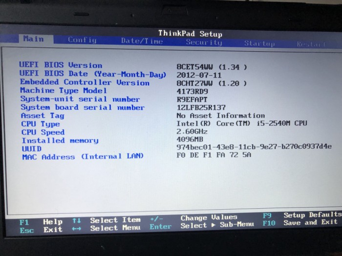 PLACA DE BAZA LENOVO T420S i5 2540M 2,6GHZ PERFECT FUNCTIONALA