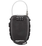 Cumpara ieftin Lacat cu cablu retractabil Amazon Basics, 4 cifre, negru - RESIGILAT