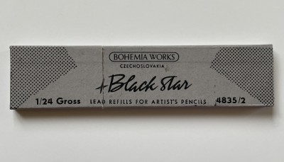 Set de sase mine originale pentru creion, de COLECTIE, producator BLACK STAR Bohemia Works Czechoslovakia (2) foto