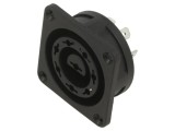 Conector Circular Soclu Mamă 8 PIN Lipire 6A Poliamidă
