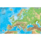 Harta Europa 50x70 cm, fizico-geografica/politica