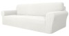 Husa Canapea 4 Locuri cu Cotiere Ystyle 233-293cm Alb Poliester Elastan Protectie Pete Zgarieturi Animale Ajustabila Lavabila RESIGILAT