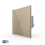 Cumpara ieftin Intrerupator simplu Wi‑Fi cu touch Livolo, seria noua, auriu