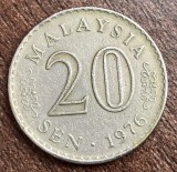 C50 - Moneda foarte veche - Malaezia - 20 sen - 1976