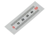 Mini-riglă autoadezivă ELESA+GANTER 11mm x 50mm Plastic Argintiu
