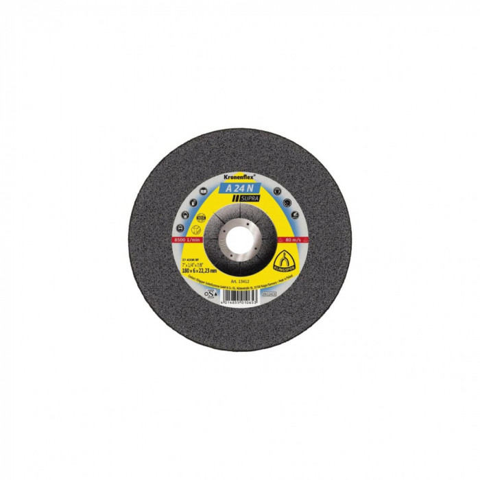 A 24 N disc polizare, 115 x 6 x 22,23 mm cu centru depresat, Klingspor 2923
