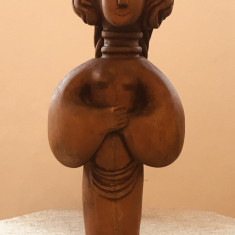 Lidia Mihaescu sculptura lemn " Rugaciune"