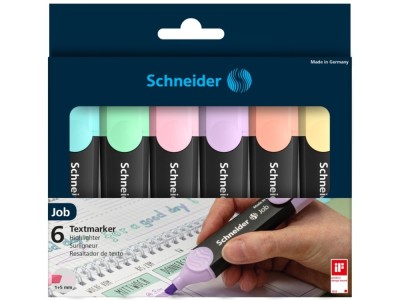 Textmarker Schneider Job Pastel 6/set foto