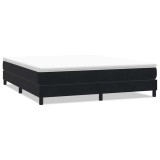 Cumpara ieftin Pat cu arcuri fara saltea negru 180x220 cm catifea