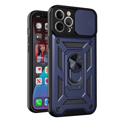Husa iPhone 12 Pro Max protectie camera Techsuit CamShield Series, albastru foto
