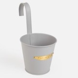 Masca Ghiveci Suspendabilă Metalică Gri pentru Balustradă, CMCLASS