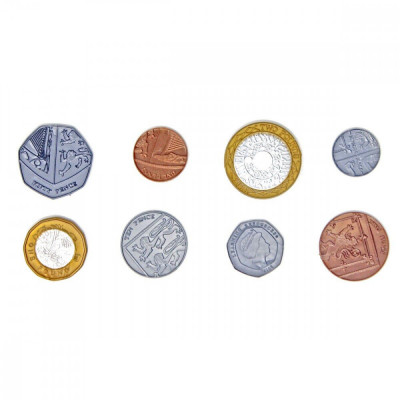 Set cu 700 monede de jucarie (lire) foto
