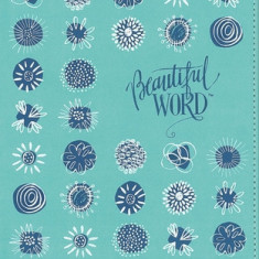 Niv, Beautiful Word Coloring Bible for Girls Pencil/Sticker Gift Set, Updated, Leathersoft Over Board, Teal, Comfort Print: 600+ Verses to Color