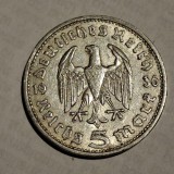 Germania Nazista 5 reichsmark 1936 A argint, Europa