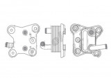 Radiator racire ulei motor, termoflot Ford Escort, 01.1995-08.2000, motor 1.8 D, 44 kw, 1.8 TD, 51/66 kw, diesel, 62x94x45 mm, garnituri incluse, din, Rapid