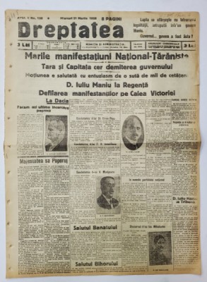 DREPTATEA , ZIAR , NR. 130 , 1928 foto