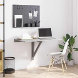 Cumpara ieftin Masă de perete pliantă gri sonoma 100x60x56 cm lemn compozit