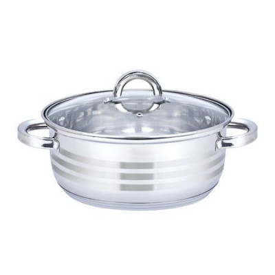 Oala cu capac Floria ZLN-4106, Inox, 24 x 9 cm, 3 L foto