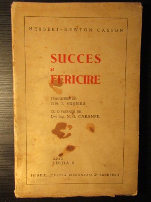 Herbert-Newton Casson - Succes si fericire foto