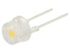 LED 8mm Alb Cald 100&deg; Convex cu Număr Termic 2 - Iluminare Eficientă, Optosupply
