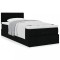 Gossi cadru de pat otoman cu saltea tesatura neagra 100x200cm