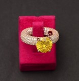 Inel din argint Perfect Engagement Ring Yellow ARG349, Argintboutique