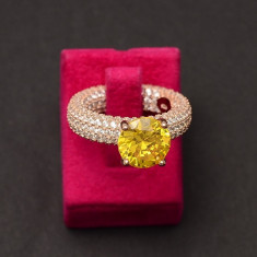 Inel din argint Perfect Engagement Ring Yellow ARG349