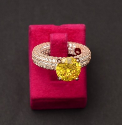 Inel din argint Perfect Engagement Ring Yellow ARG349 foto