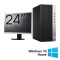 Pachet Calculator Refurbished HP ProDesk 600 G4 Tower, Intel Core i3-8100 3.60GHz, 8GB DDR4, 256GB SSD + Monitor 24 Inch + Windows 10 Home NewTechnolo
