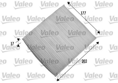 VALEO 698866 VALEO ESSENTIAL Filtru, aer habitaclu foto