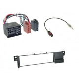 Kit audio 1din BMW E46 rama cu mufa alimentare si mufa antena