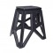 Scaun tip taburet, pliabil, culoare negru Cod Produs: MX_NEW AA2598