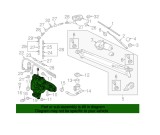 Rezervor spalator parbriz VW TIGUAN, 05.2016-, Fara pompa spalator parbriz, fara sistem spalare far, Fara gura umplere, Cu senzor nivel lichid