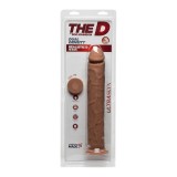 Dildo realist DOC JOHNSON THE D - Dual Density, bază cu ventuză pentru fixare, lungime 30 cm, culoarea pielii