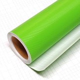 Folie colantare auto carbon 3d verde &acirc; 3m x 1.27m, imitatie fibra de carbon, aplicare universala exterior/interior