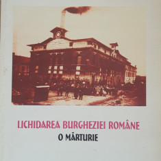 GRIGORE GR. ALEXANDRESCU - LICHIDAREA BURGHEZIEI ROMANE