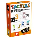 Headu - Montessori cartonase tactile cu numere si animale