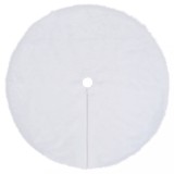 Fusta de brad de Craciun, alba, 150 cm, blana artificiala