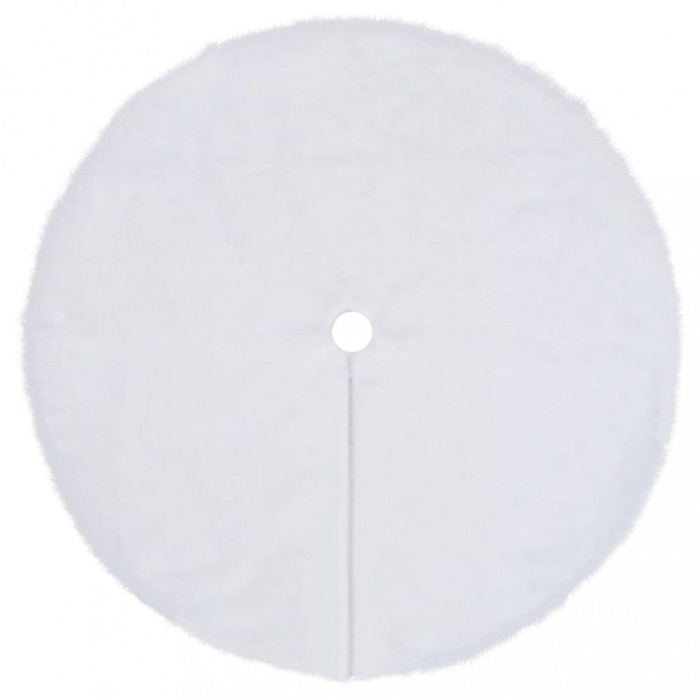 Fusta de brad de Craciun, alba, 90 cm, blana artificiala