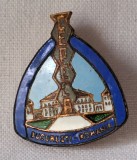 CEPECA Bucuresti Romania - Centrul de Perfecţionare a Cadrelor de Conducere din Intreprinderi, insigna RARA veche anii 1970, Romania de la 1950