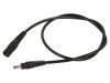 Cablu Alimentare DC WEST POL 1x0,5mm&sup2;, Mufa & Soclu DC 5.5/2.1 & 3.5/1.3, Negru, 0.5m, 2A, 100V, PVC