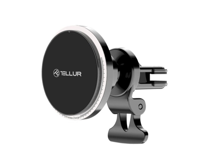 Incarcator auto wireless Tellur, compatibil MagSafe, 15W, negru