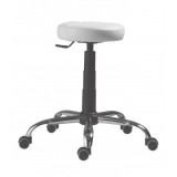 SCAUN PROFESIONAL 1290 PU TABURET CR - Metalica-cromata cu role - Cu inaltator