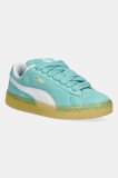 Puma sneakers din piele Suede XL culoarea turcoaz, 395205