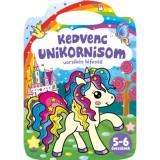 Kedvenc unikornisom - versik&eacute;s kifestő