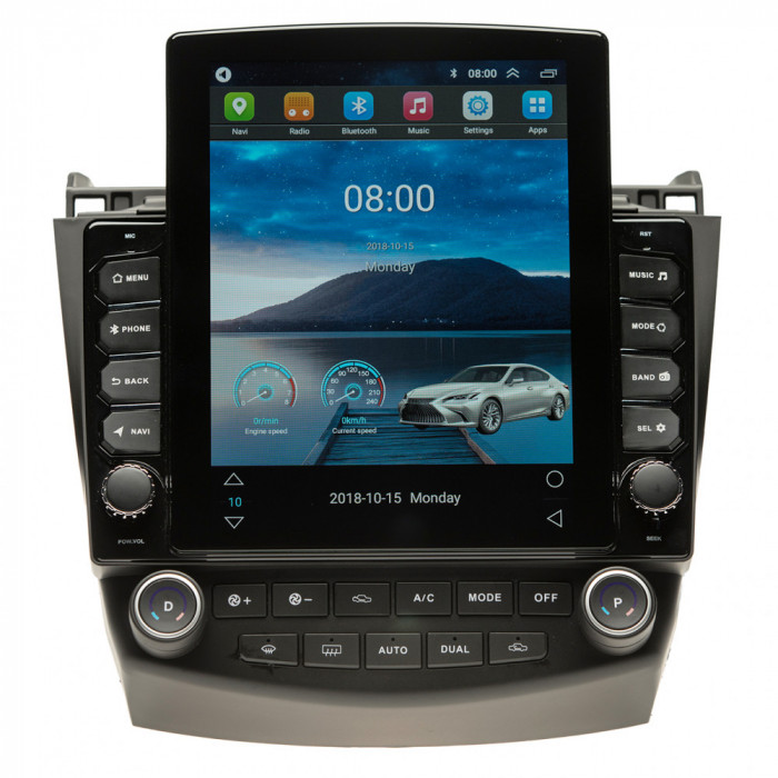 Navigatie Honda Accord 2002-2008 AUTONAV Android GPS Dedicata, Model XPERT Memorie 64GB Stocare, 4GB DDR3 RAM, Butoane Si Volum Fizice, Display Vertic