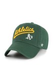 47 brand șapcă de baseball din bumbac MLB Athletics culoarea verde, uni, B-RGWSC18GWS-DGC