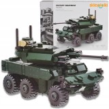 SET DE BLOCURI DE CONSTRUCȚIE VEHICUL DE COMBAT PENTRU COPII MODEL MILITAR ARMATĂ