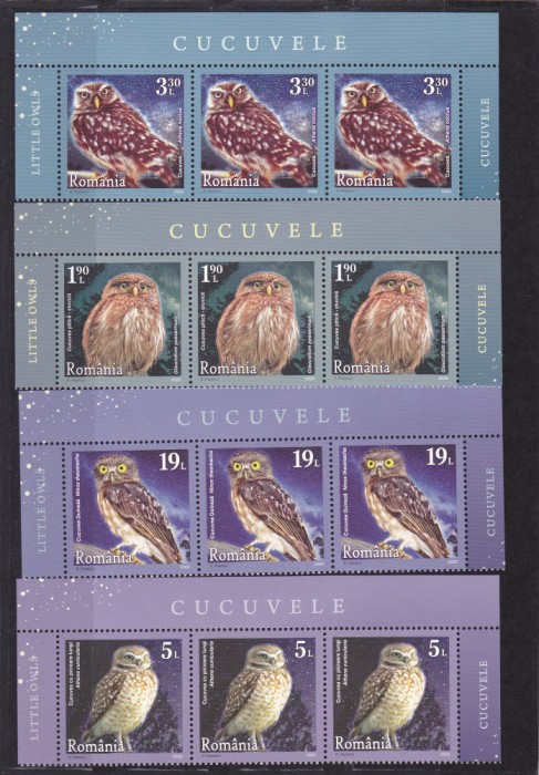 ROMANIA 2020 - PASARI CUCUVELE, SERII IN TRIPTIC,MNH - LP 2295